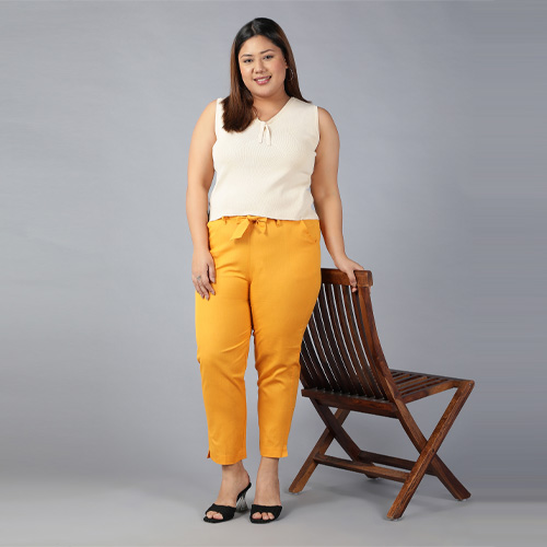 Plus Size Knot Trousers