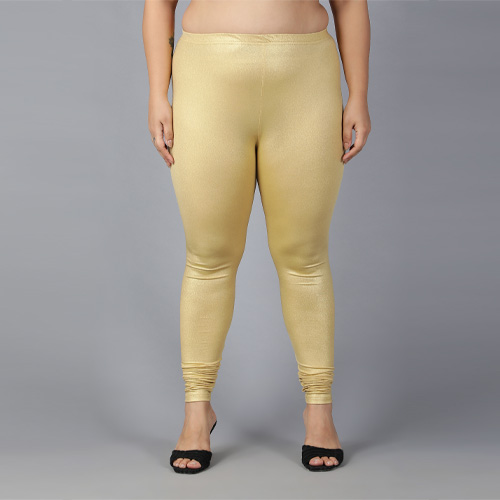 chudidar leggings gold , leggings